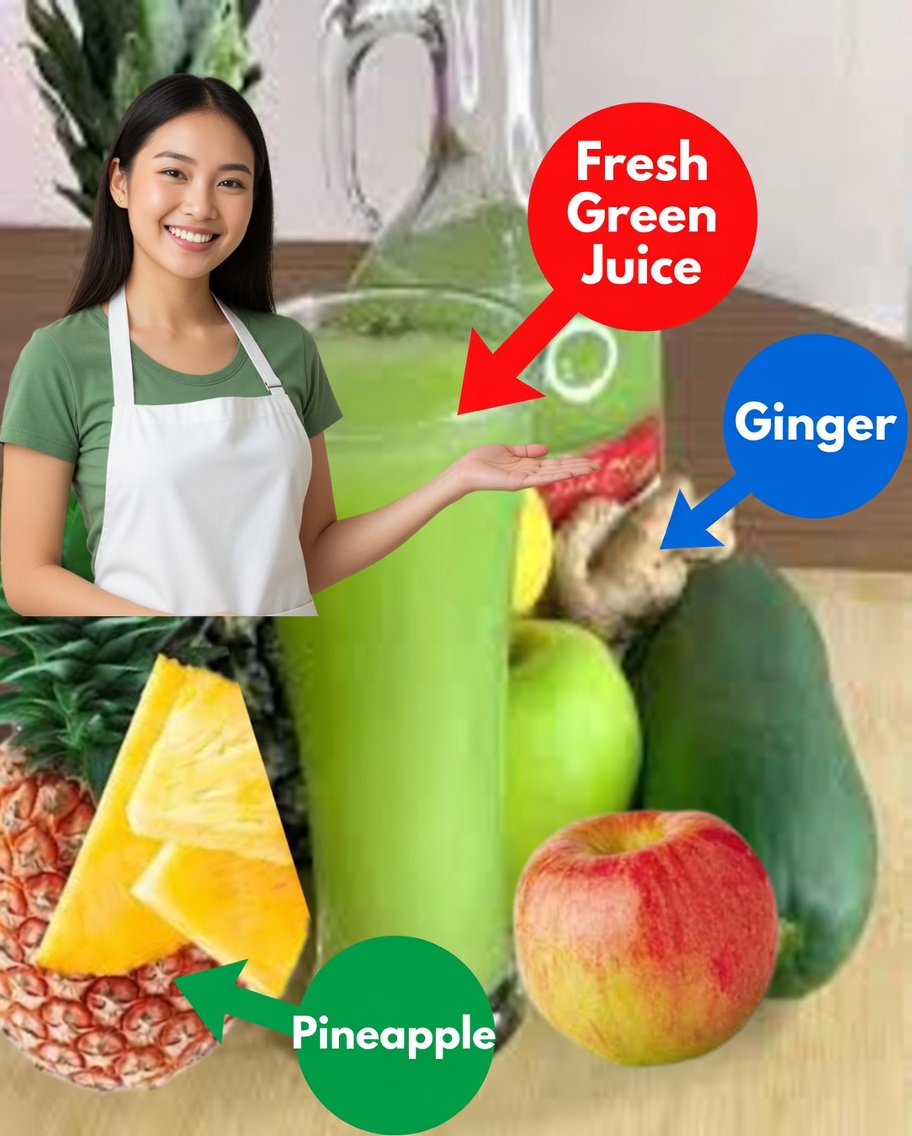 Cucumber, Lime, Ginger, Apple and Pineapple