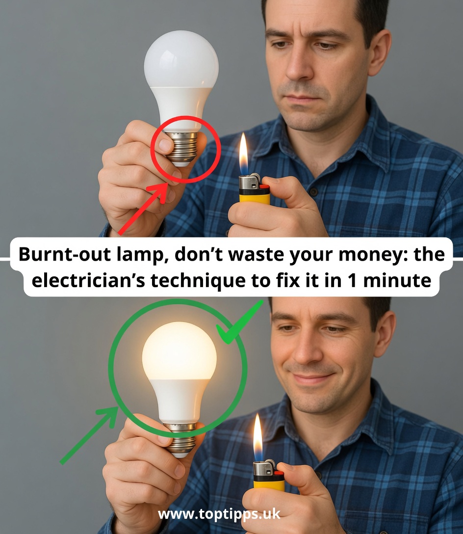 Burnt-Out Lamp, Don’t Waste Your Money: The Electrician’s Technique to Fix It in 1 Minute
