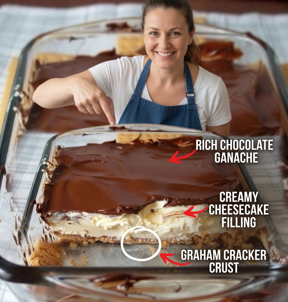 No-Bake Peanut Butter Éclair Cake