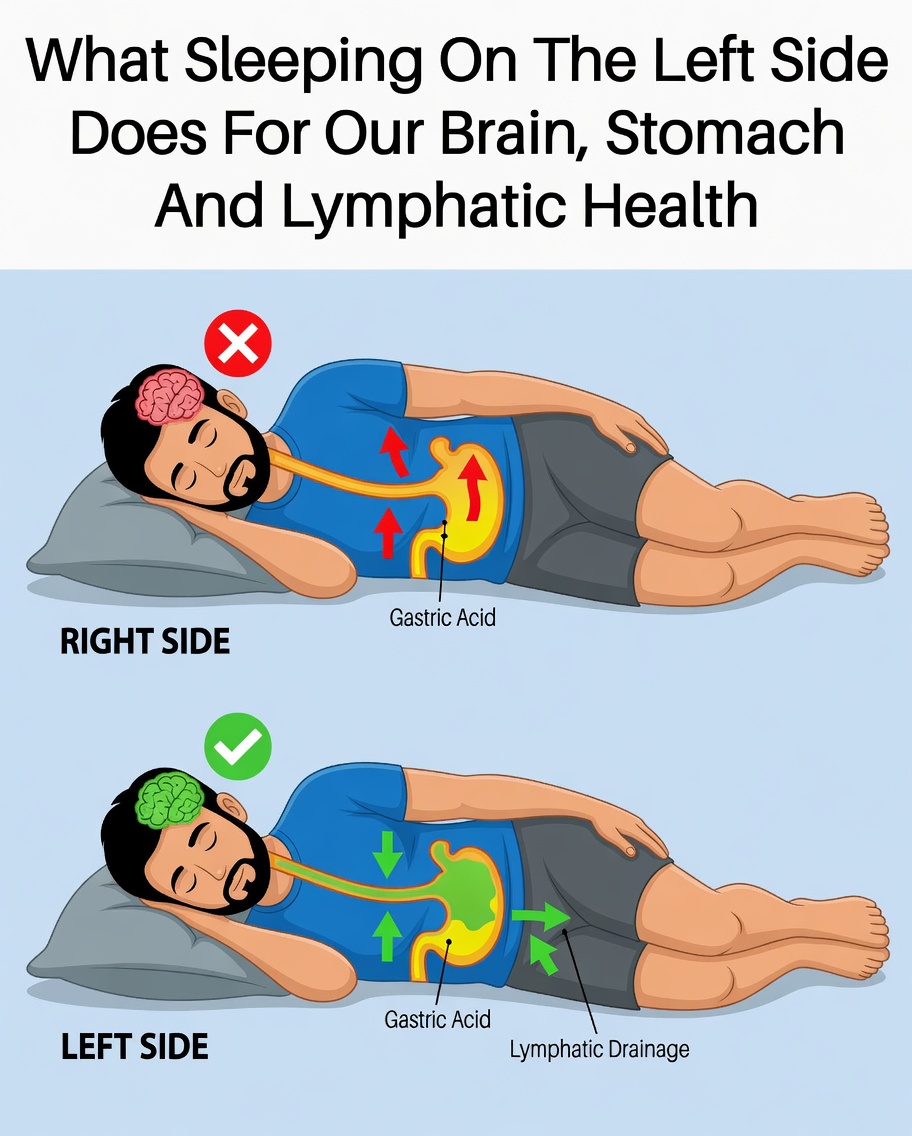 The Advantages of Sleeping on Your Left Side for Brain, Stomach, and Lymphatic Health
