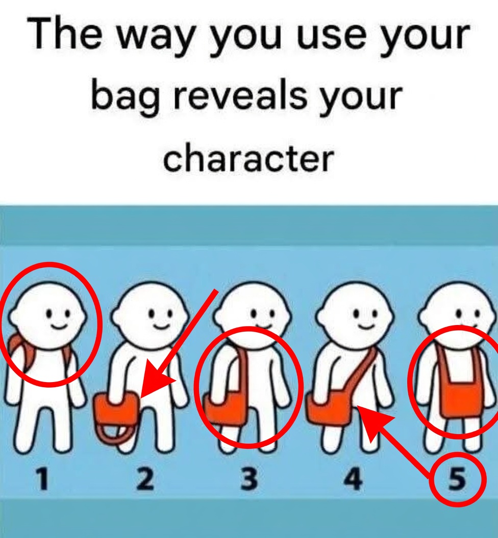 The Way You Use Your Bag Gives Clues About Your Character