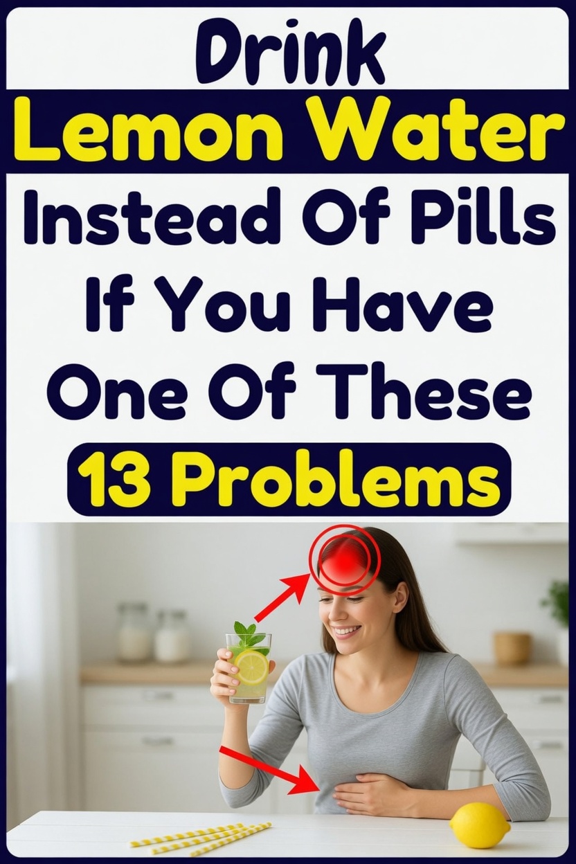 Drink Detox Lemon Water Instead of Pills If You Have Any of These 13 Problems