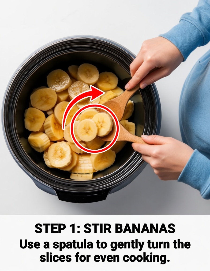 Slow Cooker 5-Ingredient Banana Foster Pudding