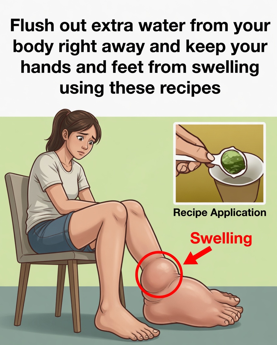 Flush out excess fluid from your body right away and keep your hands and feet from swelling using these recipes
