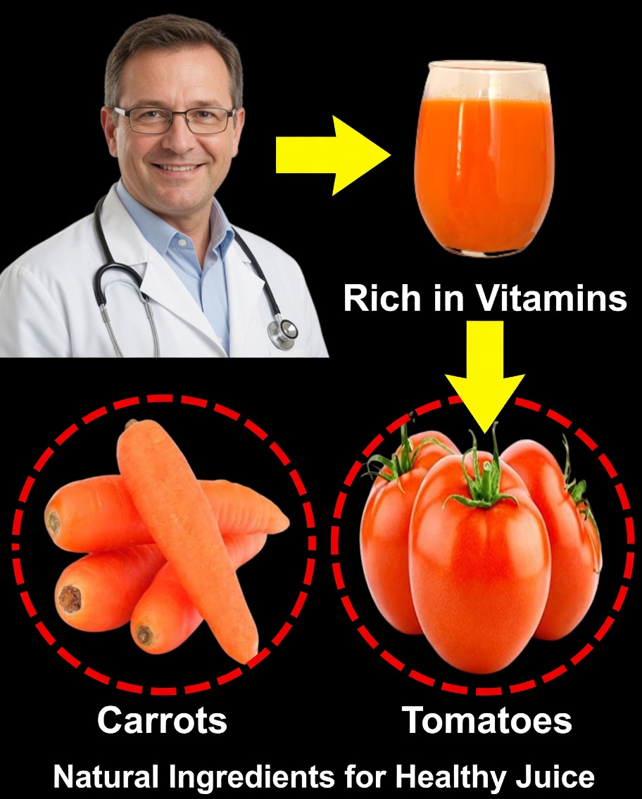 🔥 95-Year-Old Chinese Doctor Drinks THIS Every Day! Liver & Intestines Stay Young! 🍅🥕🍋