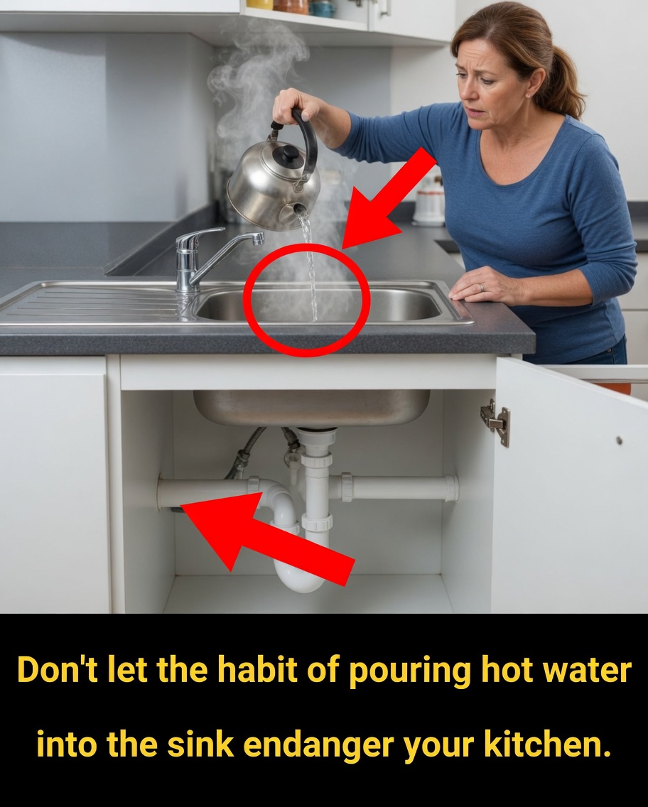 Why shouldn’t you pour hot water into the sink?