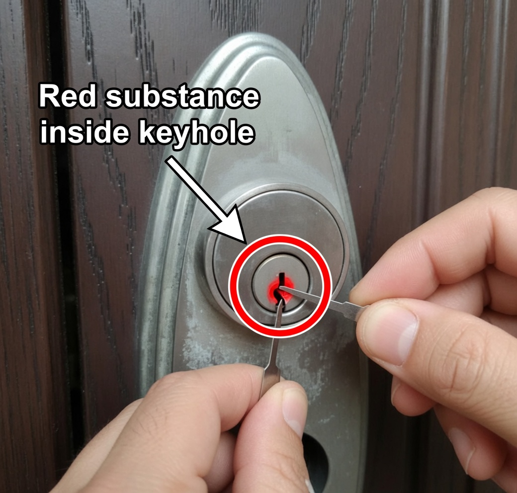 I Found Red Wax in My Door Lock—Should I Be Worried?