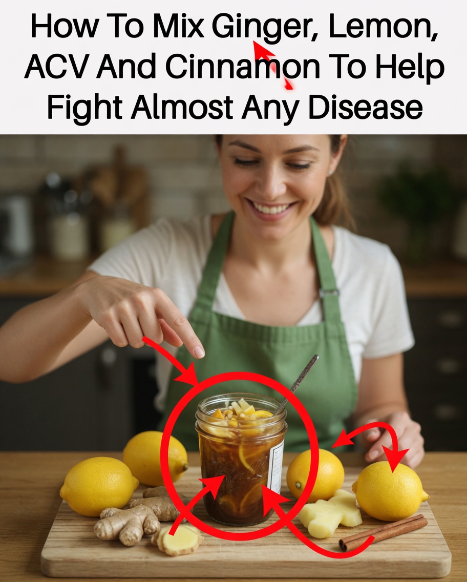 How to Mix Ginger, Lemon, Apple Cider Vinegar, and Cinnamon to Help Fight Almost Any Disease