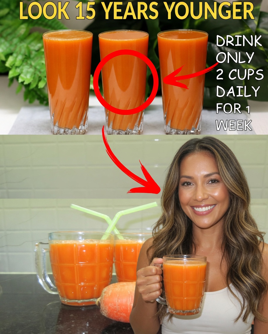Drink Twice Daily – Look Years Younger with Glowing Skin! (Carrot Juice Magic!)