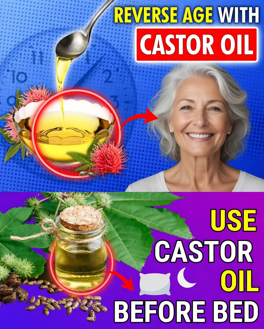 Use Castor Oil Every Day Before Bed & Reverse Aging Naturally!