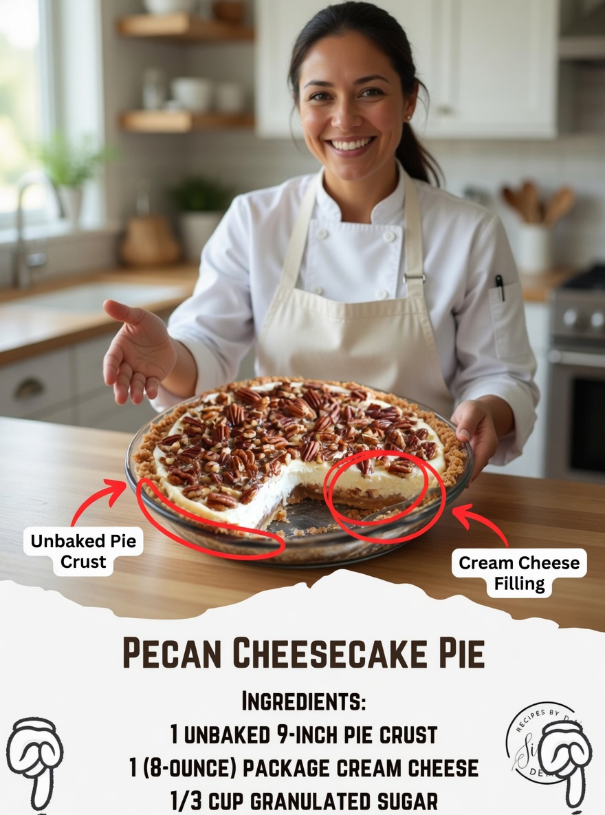 Pecan Cheesecake Pie Recipe