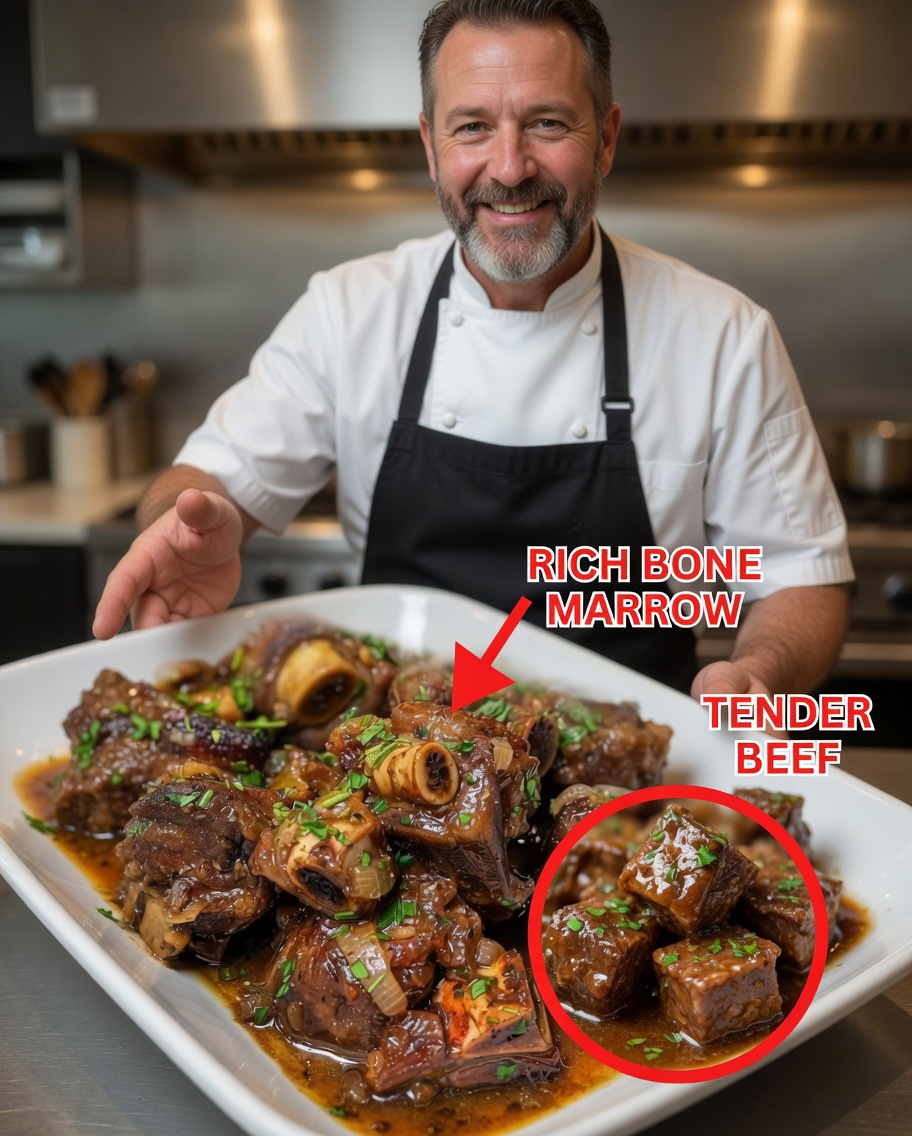 Succulent Braised Oxtails with Rich Gravy