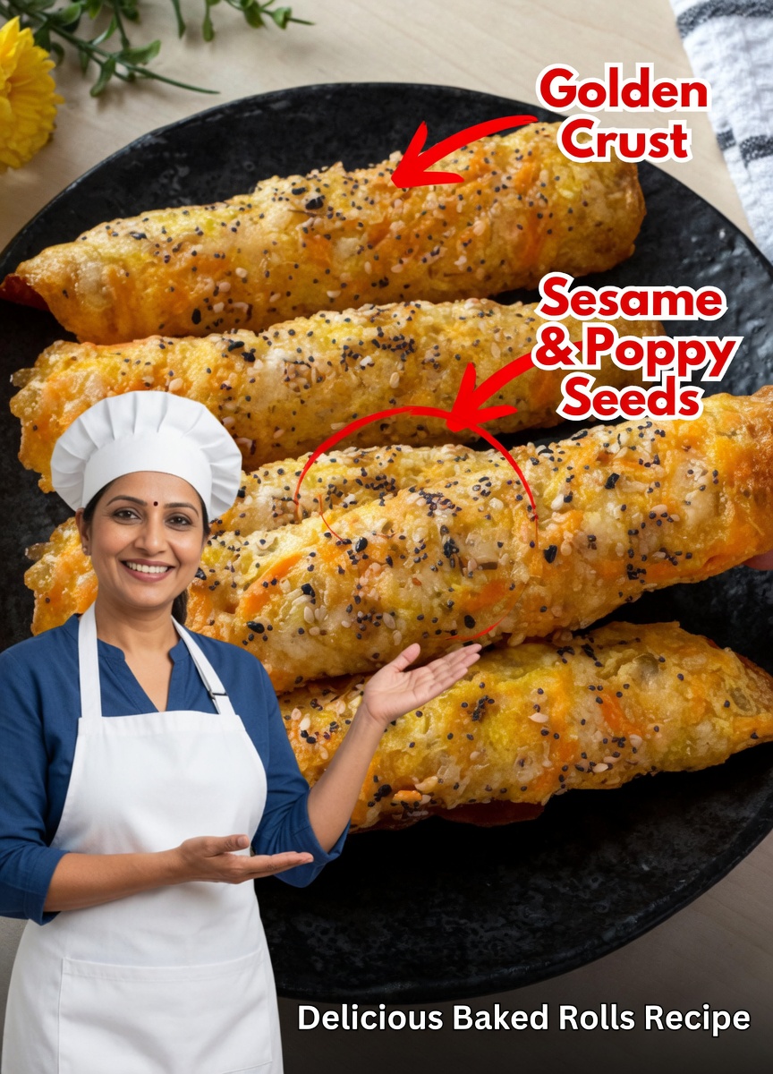 Golden Crispy Cheese Rolls