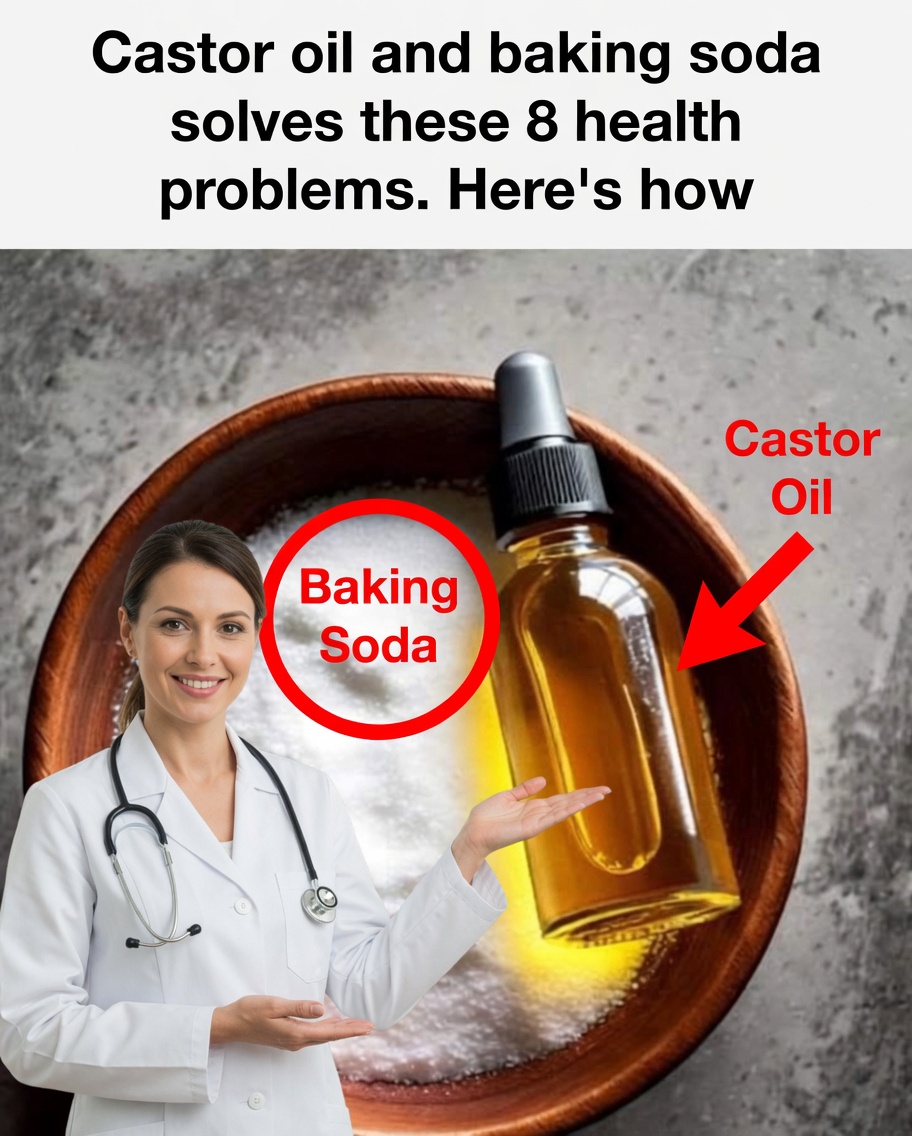 Castor Oil and Baking Soda Recipe to Treat Health Problems