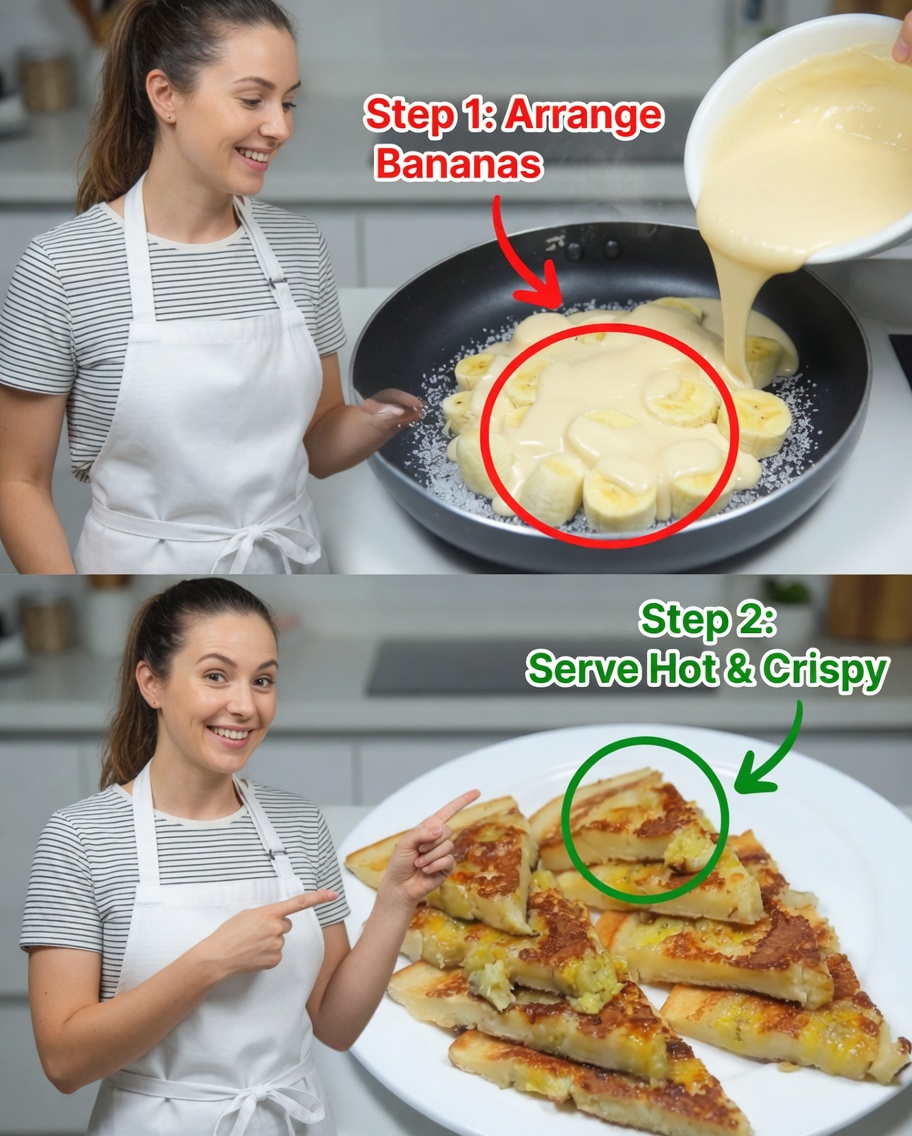 Easy Banana Pancake Slices Recipe