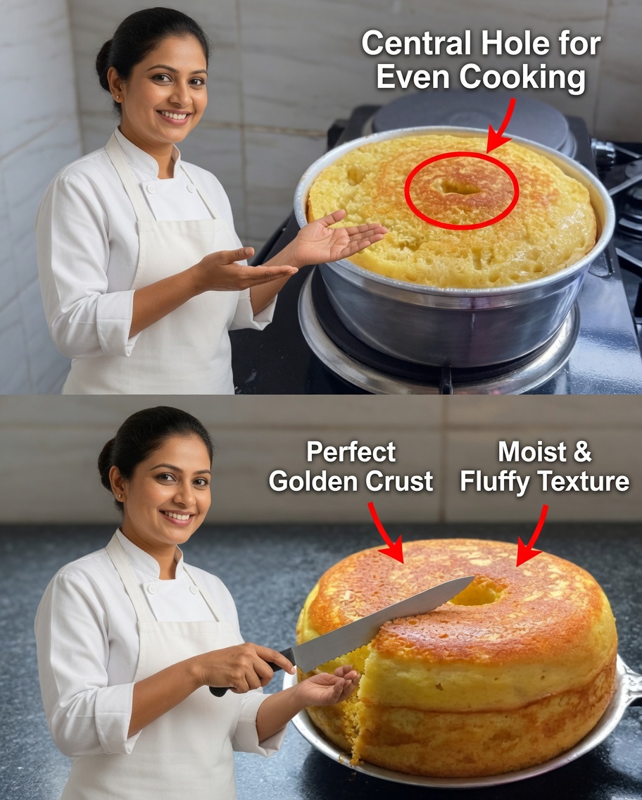 Stovetop Banana Cornmeal Cake