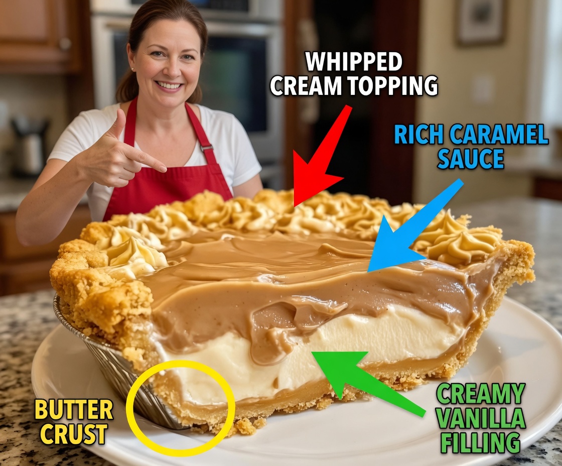 Creamy Caramel Custard Pie