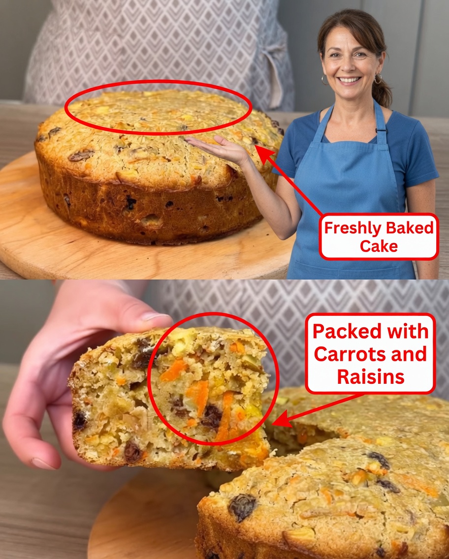 Rustic Carrot & Raisin Harvest Cake