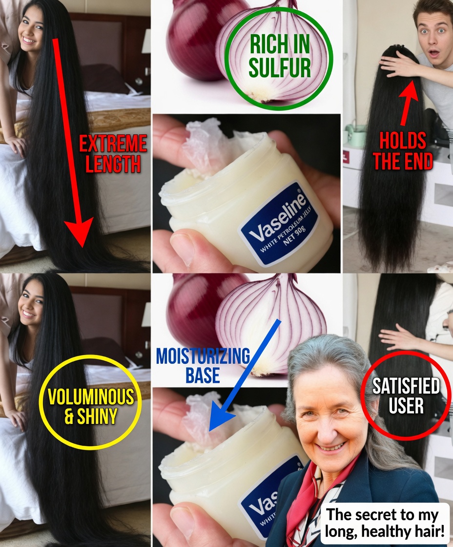 How to Use Vaseline and Onion to Grow Hair 2 cm per Day Very Fast