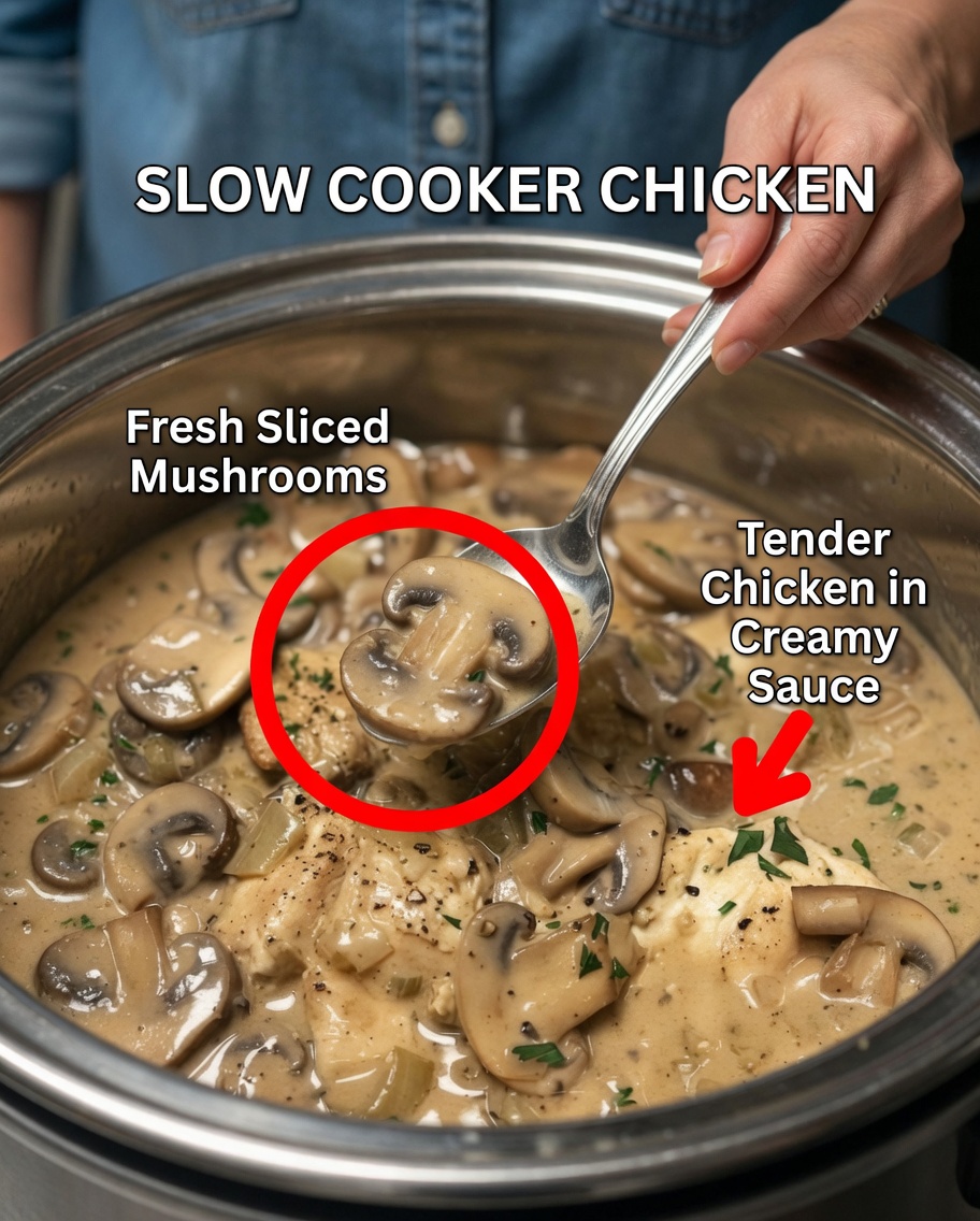 Creamy Garlic Mushroom Chicken