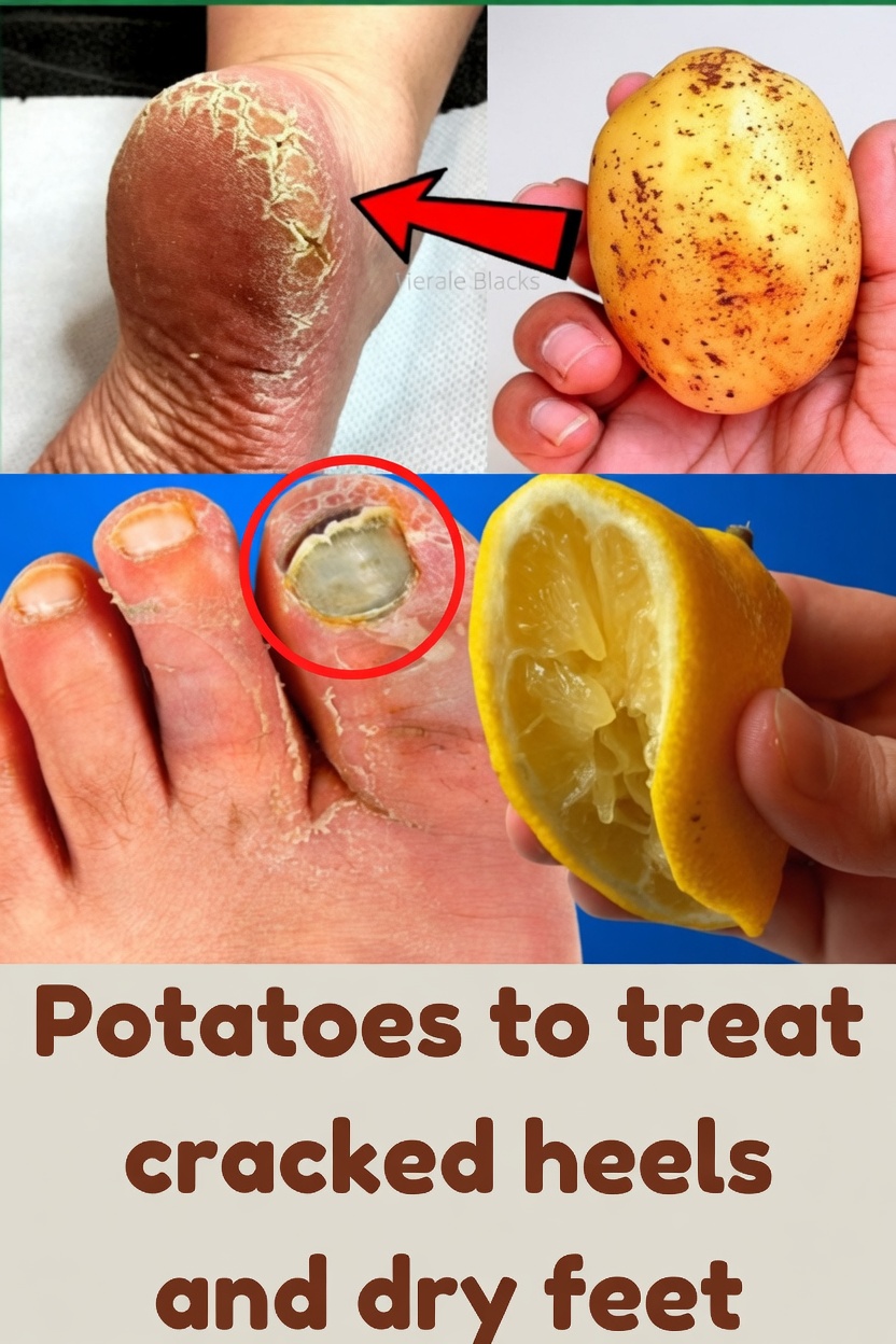 Eliminate Cracked Heels and Get Smooth, White Feet: A Magic Potato Home Remedy