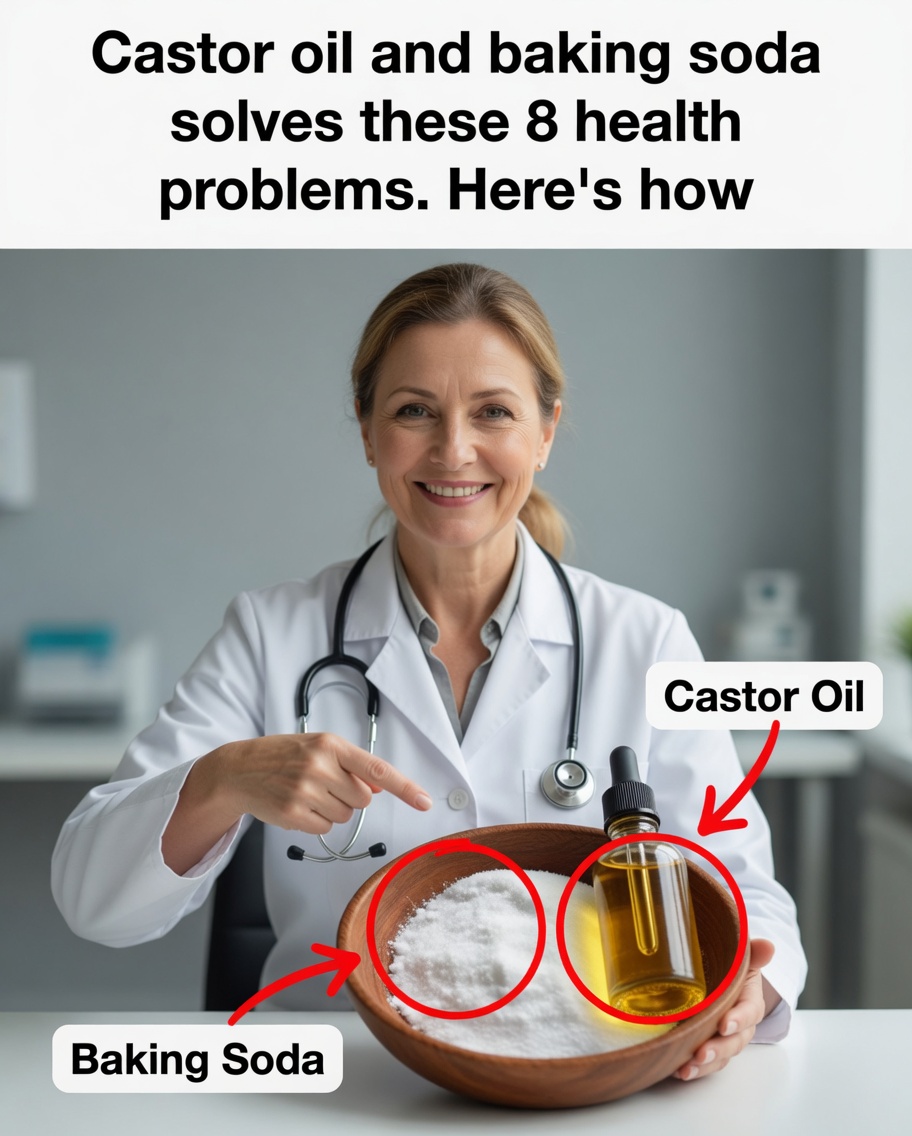 Castor Oil and Baking Soda Recipe to Treat Health Problems