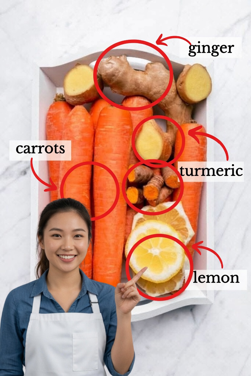 Carrot, Ginger, and Turmeric Juice: A Natural Immune-Boosting Elixir