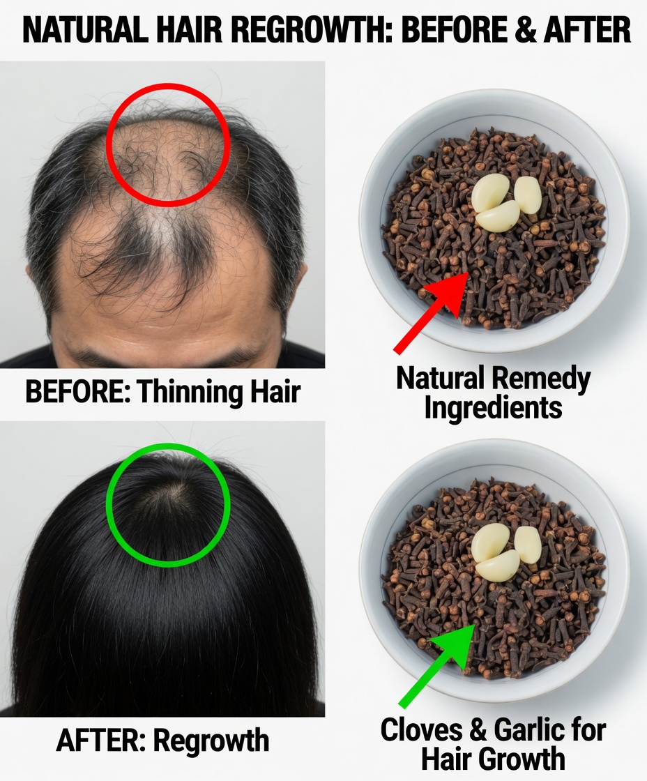 Reverse White Hair Naturally with Just Two Ingredients: Garlic and Clove