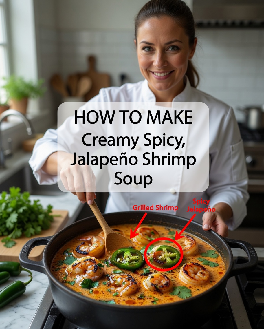 Creamy Spicy Jalapeño Shrimp Soup Recipe