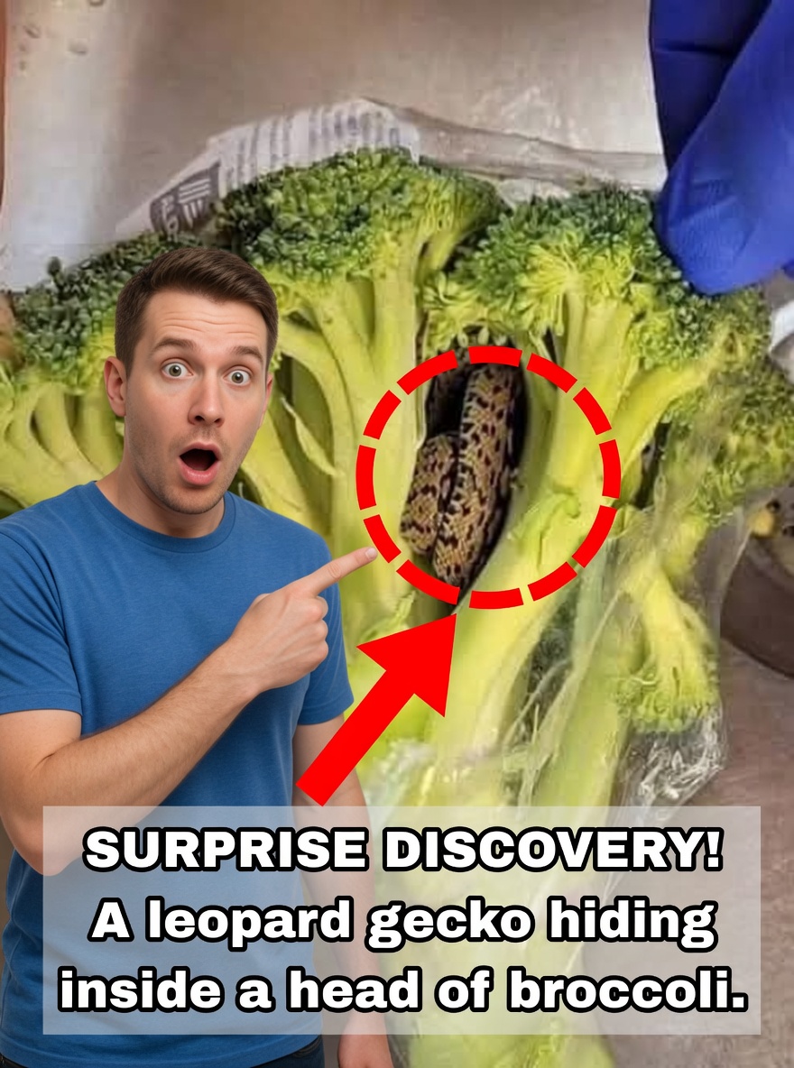 Man Is Horrified to Find a Ladder Snake Inside a Bag of Broccoli He Purchased From
