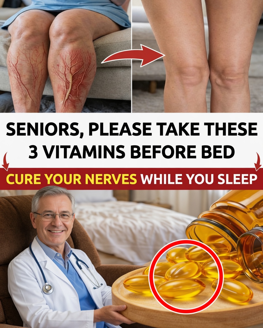 3 Nighttime Vitamins That Strengthen Weak Legs After 60 – The Nighttime Ritual That Helps Rebuild Muscles, Circulation, and Confidence