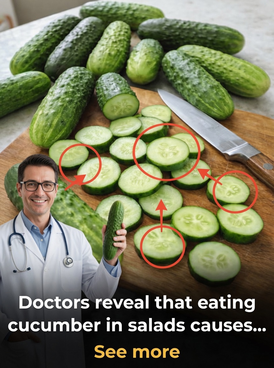 Doctors Reveal What Eating Cucumber in Salad Really Does to Your Body