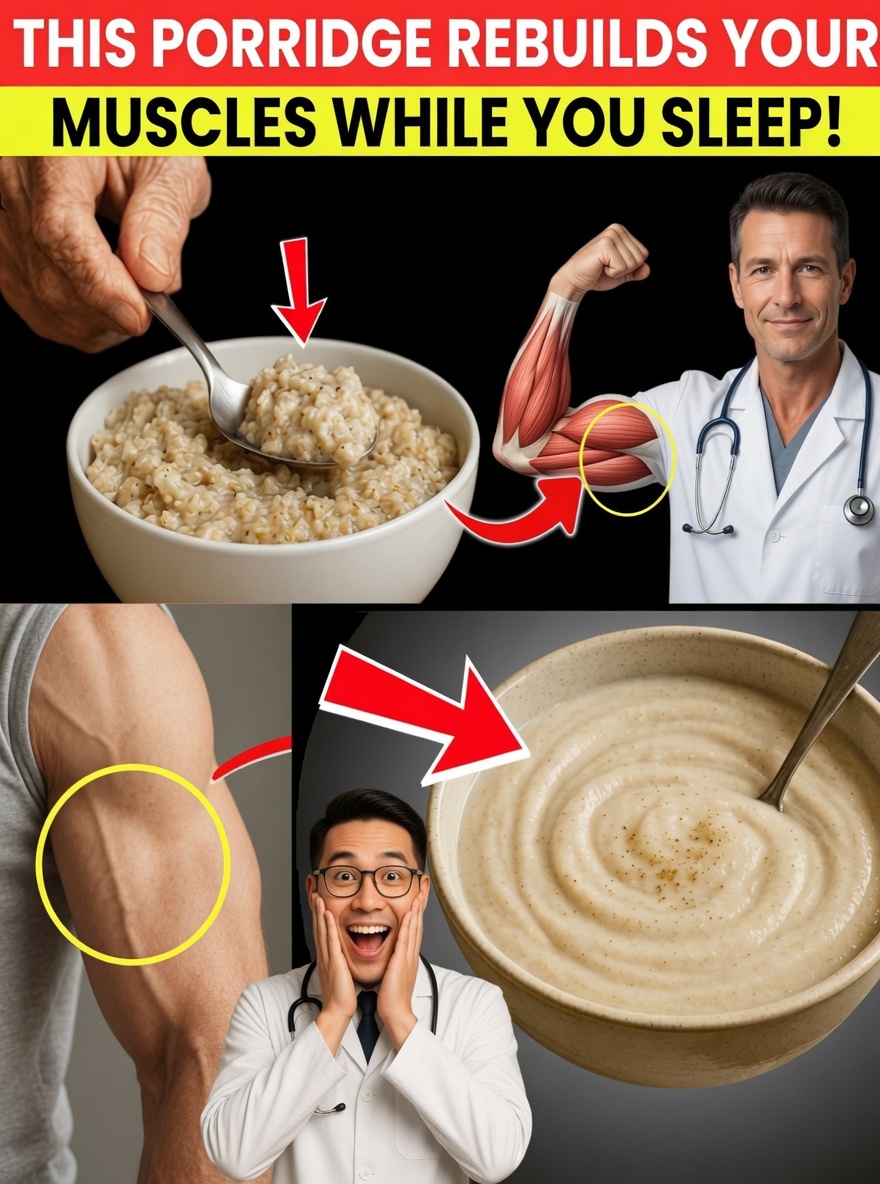 Nighttime Muscle-Rebuilding Porridge for Seniors: Restore Strength While You Sleep